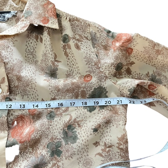 Vintage Florence Alper 1970’s Floral Print Blouse - Picture 6 of 7